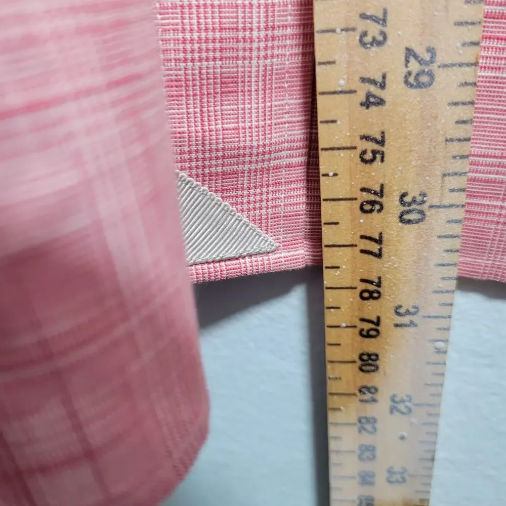 Untuckit Men's Button Front Pink Plaid Shirt Size 2XL 41726-1334 - Picture 8 of 8